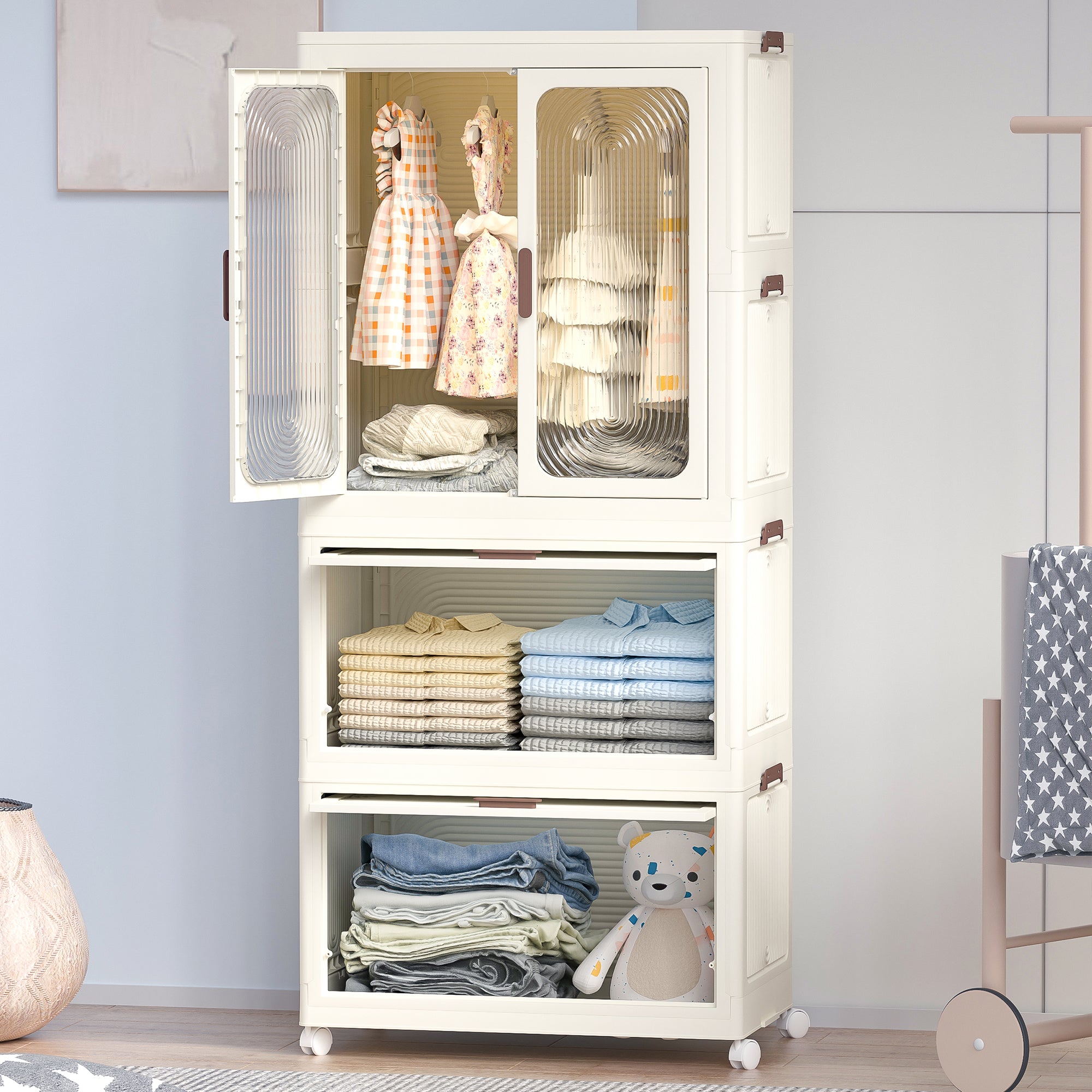 portable dresser closet Portable Wardrobe Closet Storage Organizer for Clothes,Clothes Dresser