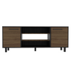 Tv Stand for TV´s up 60", Two Cabinets, Three Shelves, Five Legs, Espresso / Pine